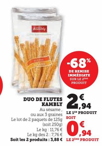 Duo de flutes Kambly