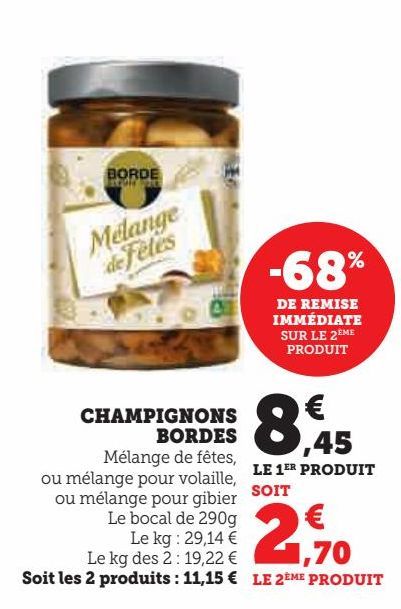 champignons bordes