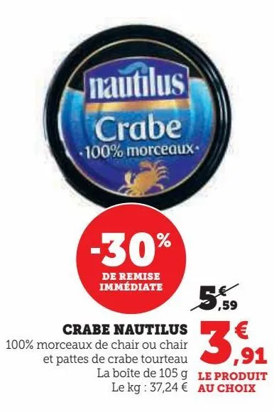 crabe nautilus