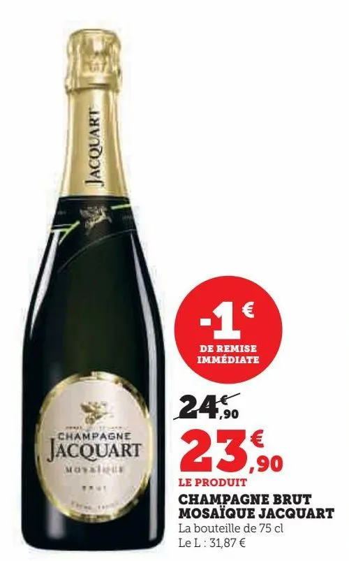 champagne brut mosaique jacquart