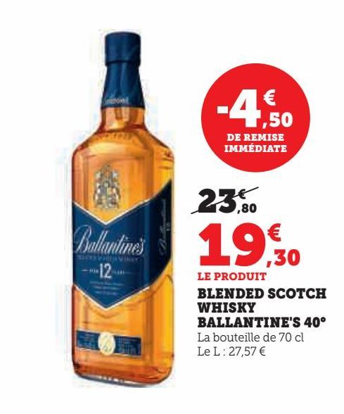 blended scotch whisky Ballantine's 40°