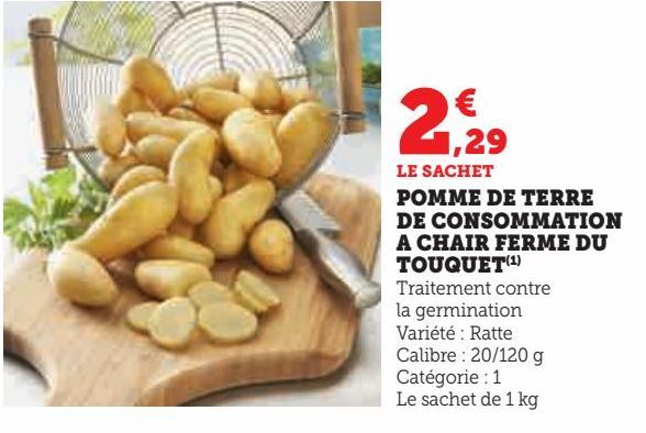 pommes de terre de consommation à chair ferme U touquet