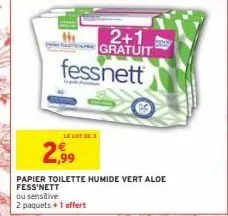 Papier toilette humide Sensitive Labell - Intermarché
