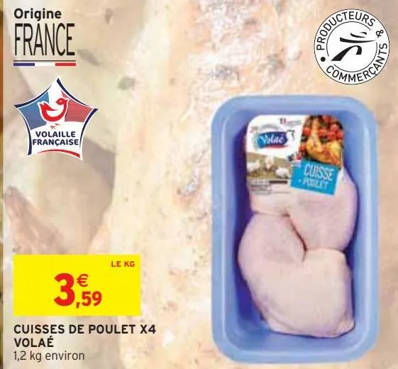 cuisses de poulet x4 volaé