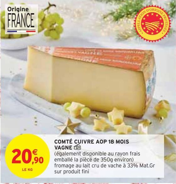 COMTÉ CUIVRE AOP 18 MOIS VAGNE