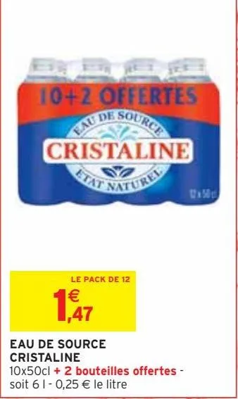 eau de source cristaline