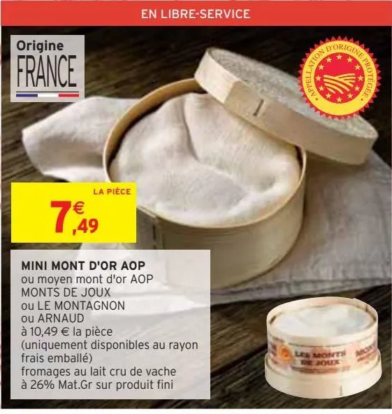 mini mont d'or aop