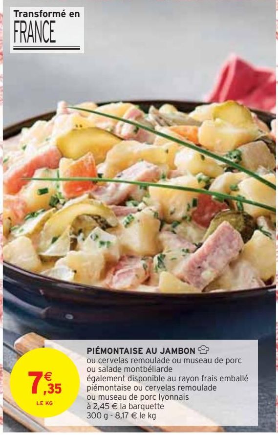 PIÉMONTAISE AU JAMBON 