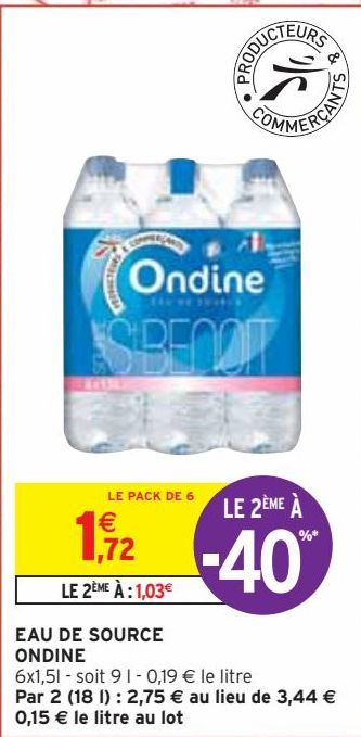 EAU DE SOURCE ONDINE