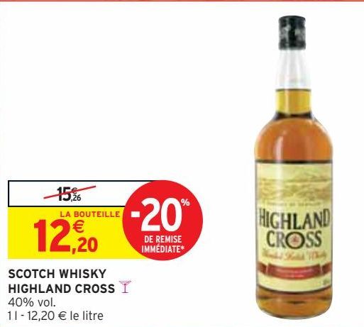 SCOTCH WHISKY HIGHLAND CROSS