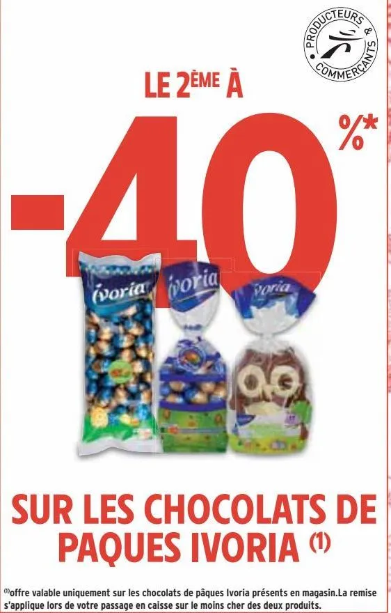  les chocolats de  paques ivoria