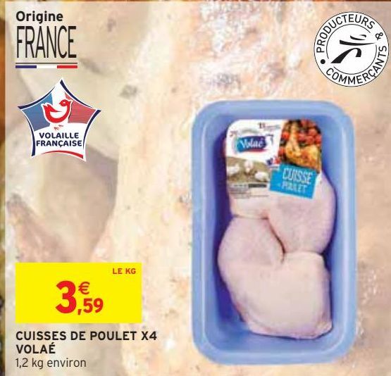 CUISSES DE POULET X4  VOLAÉ