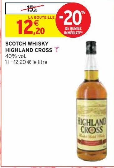 SCOTCH WHISKY  HIGHLAND CROSS