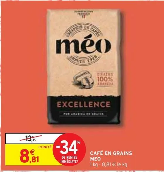 café en grains meo