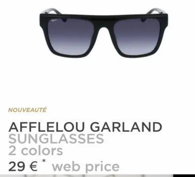nouveauté  afflelou garland sunglasses 2 colors  29 €* web price  