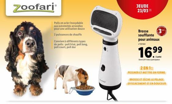 brosse pour animaux 