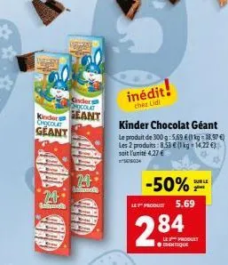 chocolat kinder