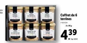 TERNY  T  Coffret de 6 terrines  5614234  6x 90g  4.39  ●g-€ 