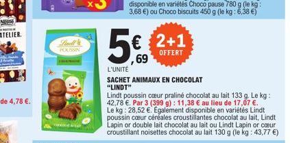 chocolat au lait Lindt