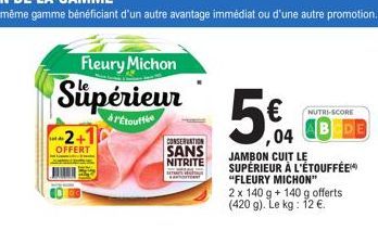 jambon cuit Fleury Michon