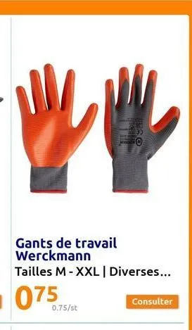 gants de travail 3m