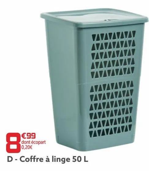 coffre a linge 50 l