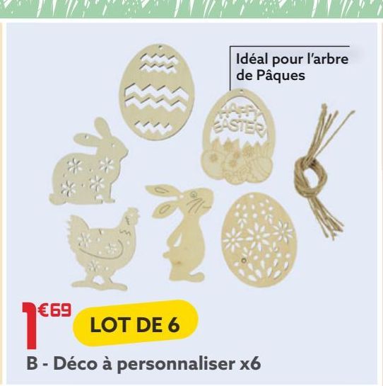 Deco a personnaliser x6