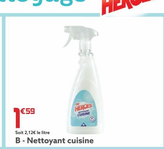 nettoyants cuisine