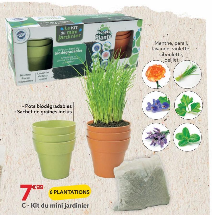 Kit du mini jardinier