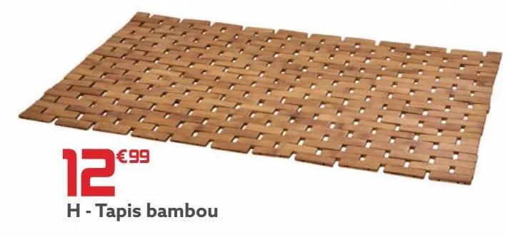 tapis bambou