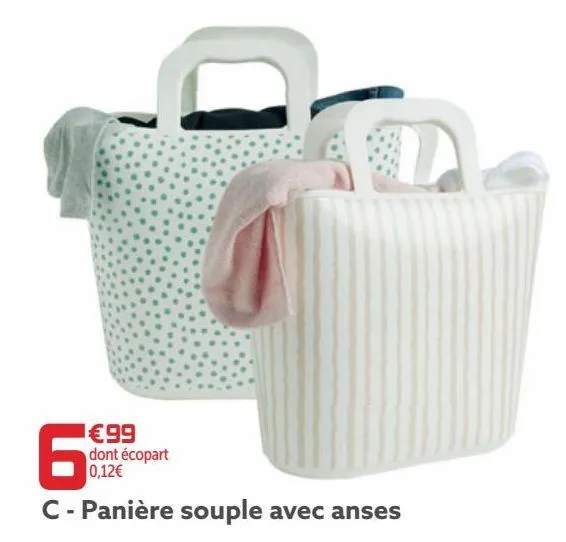 paniere souple avec anses