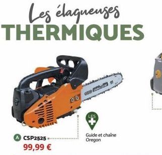 CSP2525  99,99 €  Les élagueuses THERMIQUES  Guide et chaine Oregon 