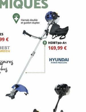 Harnais double et guidon duplex  HDBT50-A1  169,99 €  HYUNDAI  POWER PRODUCTS 