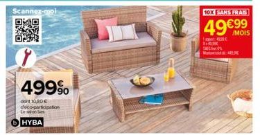 Scannez-moi  (1  VAIL  DER  499⁹  dont 10,80 € deco-participation  HYBA  10X SANS FRAIS  49€99  19 BRUK INS M40. 