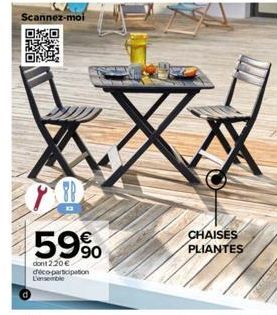 Scannez-moi  ORO  59%  dont 2.20€ déco-participation  Xxx Xx  CHAISES PLIANTES 