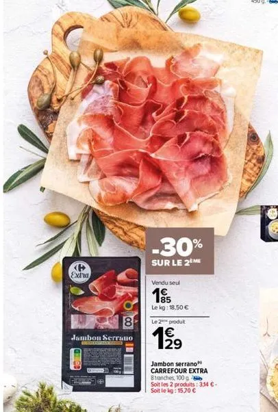 jambon serrano carrefour