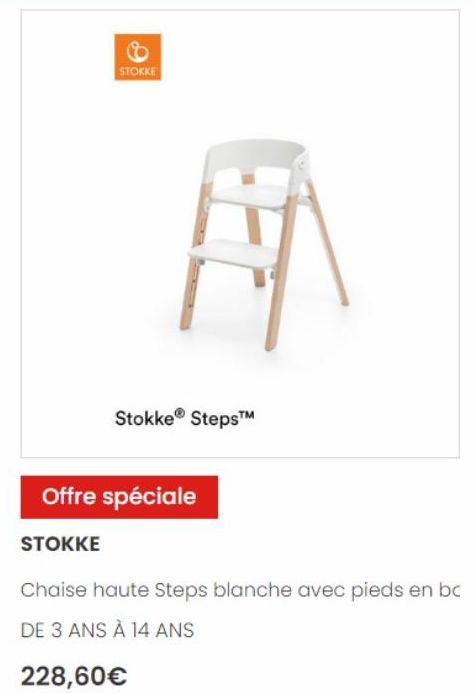 chaise haute Stokke