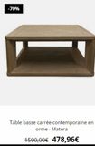 Table basse  offre sur Interior's