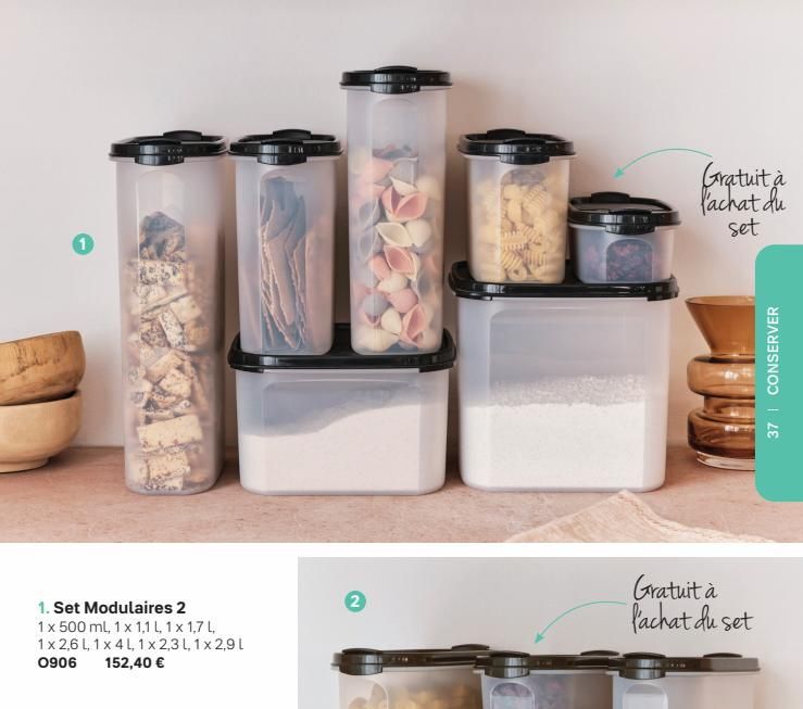 3 Sachets de recharge Carafe filtrante I Tupperware