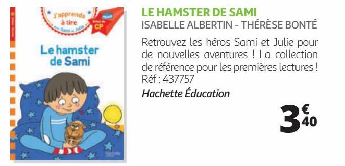 LE HAMSTER DE SAMI ISABELLE ALBERTIN - THÉRÈSE BONTÉ