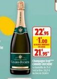 BRA)  CANARD-DOCHEM Champagne brit  CANARD-DUCHENE touille de 5 d Sole 29374  22.95 -1.00  STRATE ENCAISSE  21.95  offre sur Coccinelle Supermarché