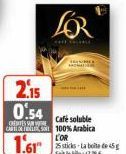 café soluble L'Or