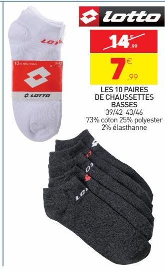 Les 10 paires de chaussettes basses