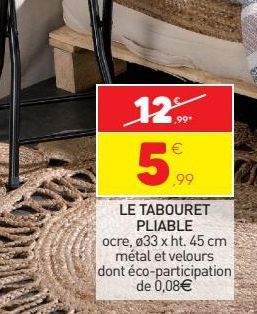 Le tabouret pliable