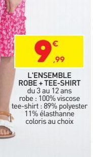 L´ensemble robe + t-shirt