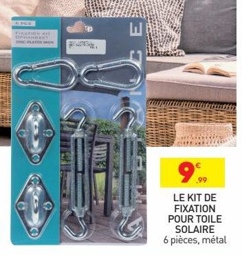 Le kit de fixation pour toile solaire