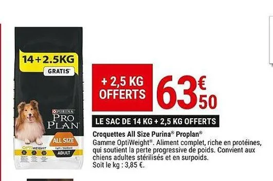 croquettes all size purina proplan