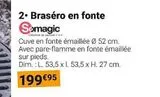 Brasero en fonte Somagic offre à 199,95€ sur Gamm vert