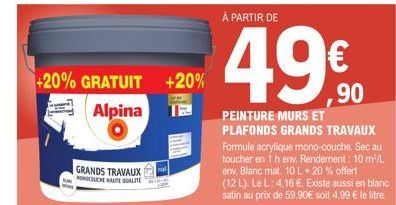 peinture murs Alpina