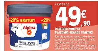 peinture murs alpina